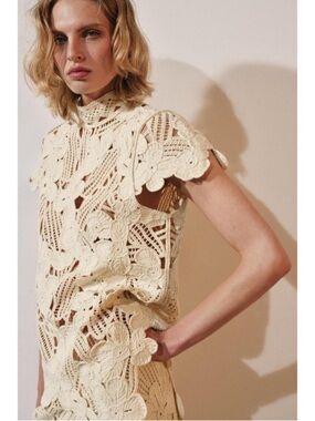 ZARA CROCHET TOP ZW COLLECTION